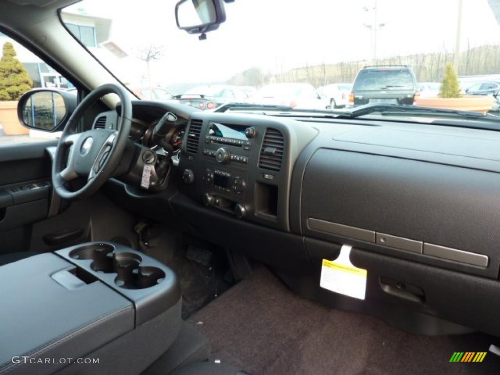 2011 Chevrolet Silverado 1500 LT Extended Cab 4x4 Ebony Dashboard Photo #45513184