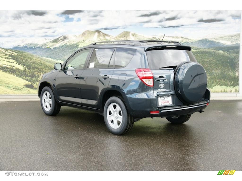 2011 RAV4 I4 4WD - Black Forest Metallic / Ash photo #3