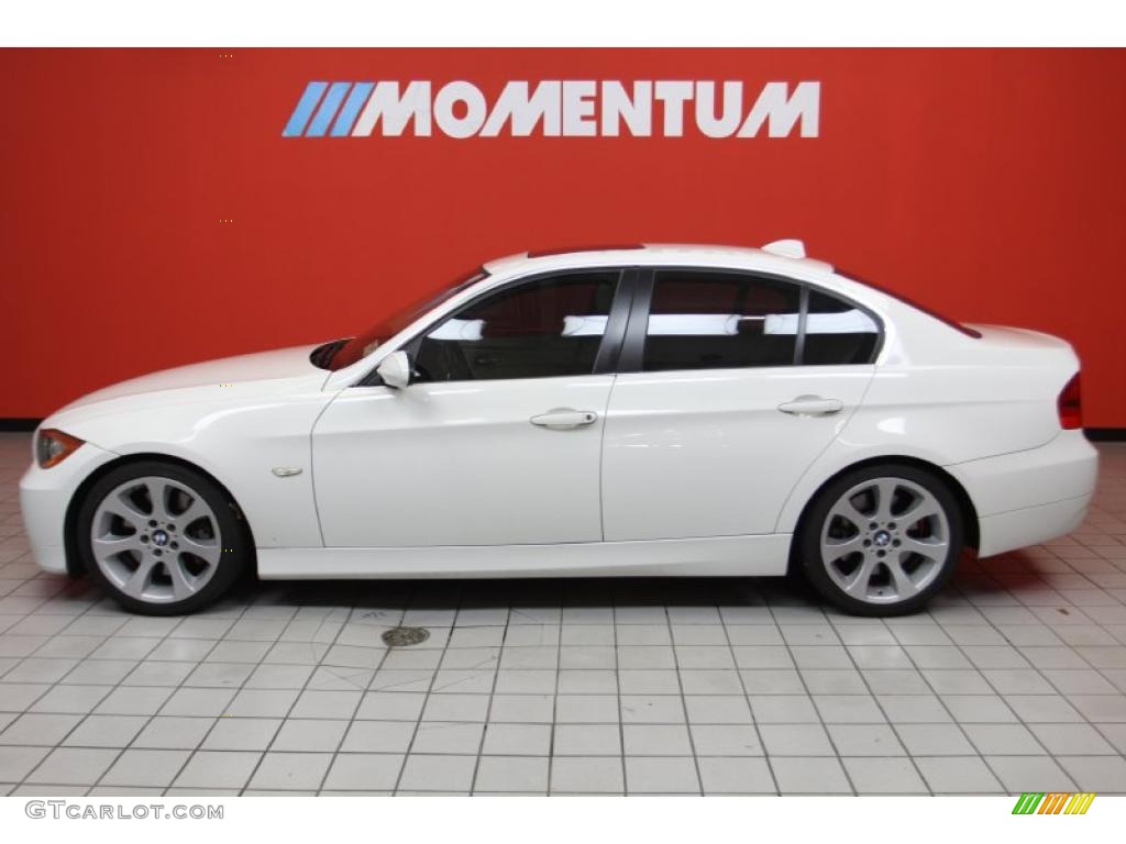 2008 3 Series 335i Sedan - Alpine White / Beige photo #19