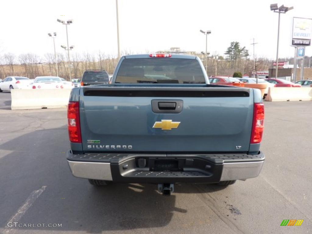 2011 Silverado 1500 LT Extended Cab 4x4 - Blue Granite Metallic / Ebony photo #6