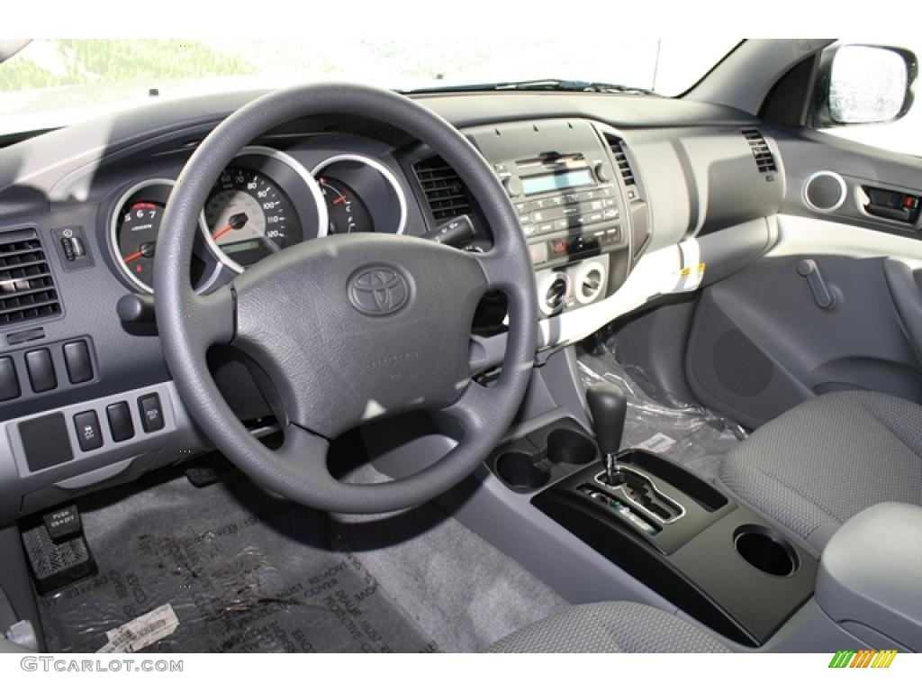 Graphite Gray Interior 2011 Toyota Tacoma Regular Cab 4x4 Photo #45513785