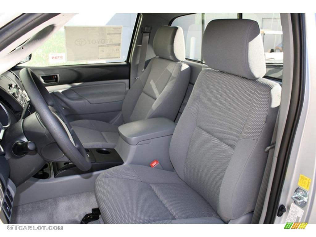 Graphite Gray Interior 2011 Toyota Tacoma Regular Cab 4x4 Photo #45513796