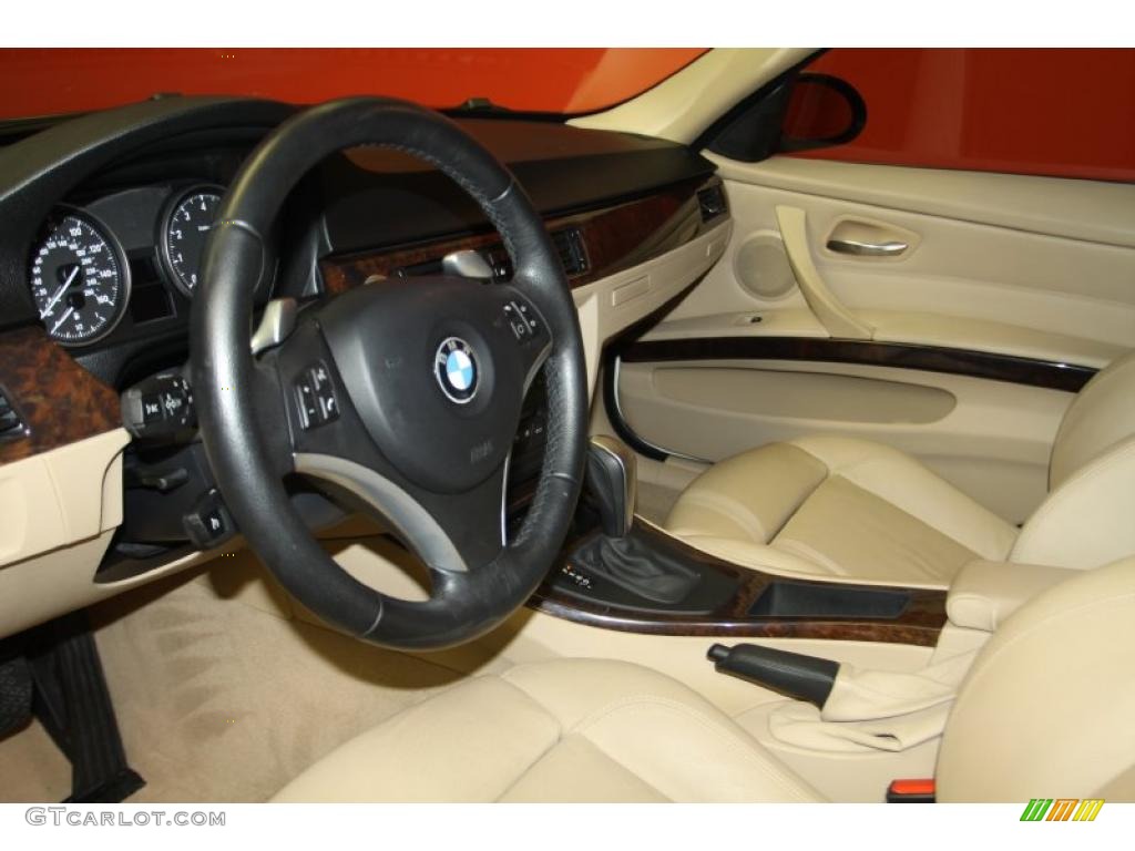 2008 3 Series 335i Sedan - Alpine White / Beige photo #42