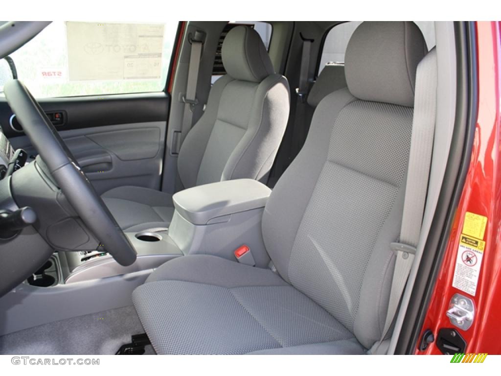 Graphite Gray Interior 2011 Toyota Tacoma V6 TRD Access Cab 4x4 Photo #45514224