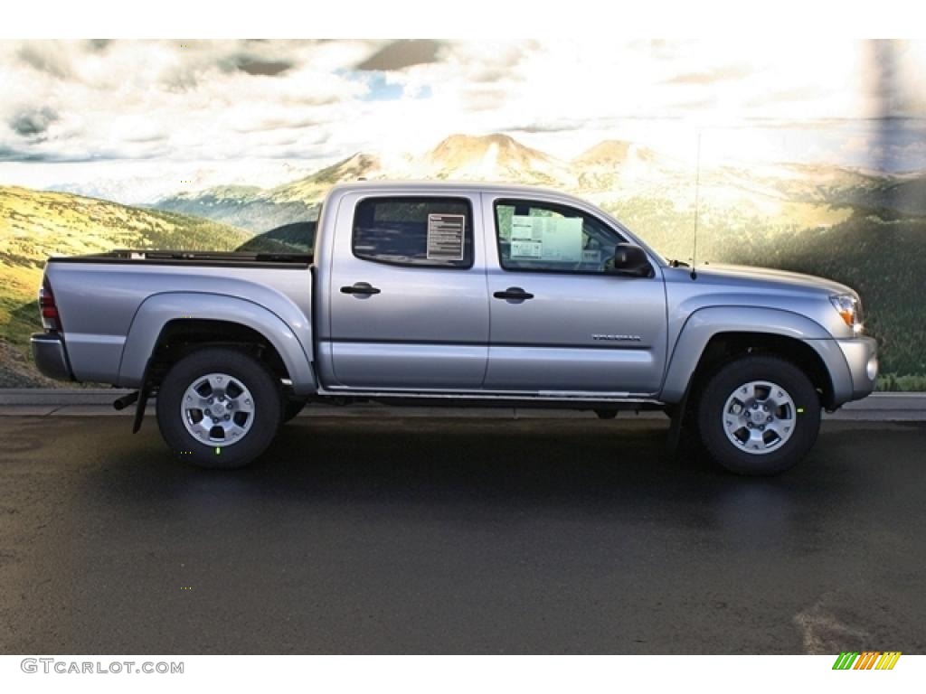 Silver Streak Mica 2011 Toyota Tacoma V6 SR5 Double Cab 4x4 Exterior Photo #45514252