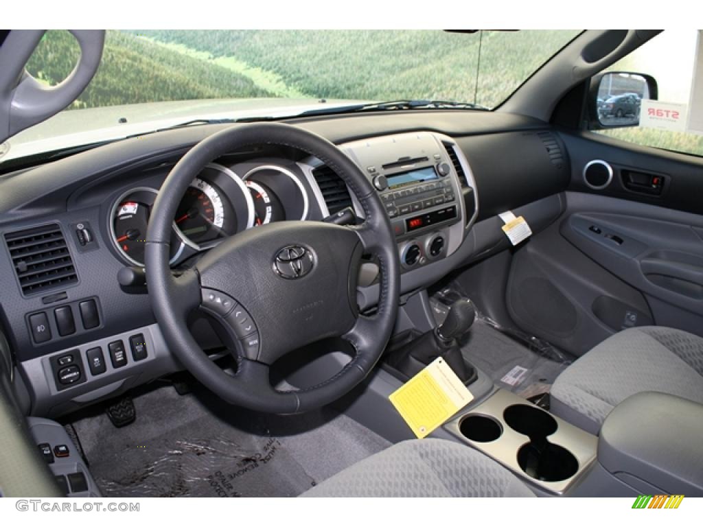 2011 Toyota Tacoma V6 SR5 Double Cab 4x4 Graphite Gray Dashboard Photo #45514260