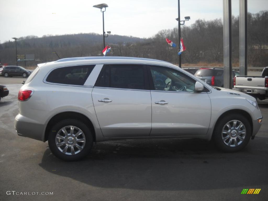 2011 Enclave CXL AWD - White Diamond Tricoat / Cashmere/Cocoa photo #3