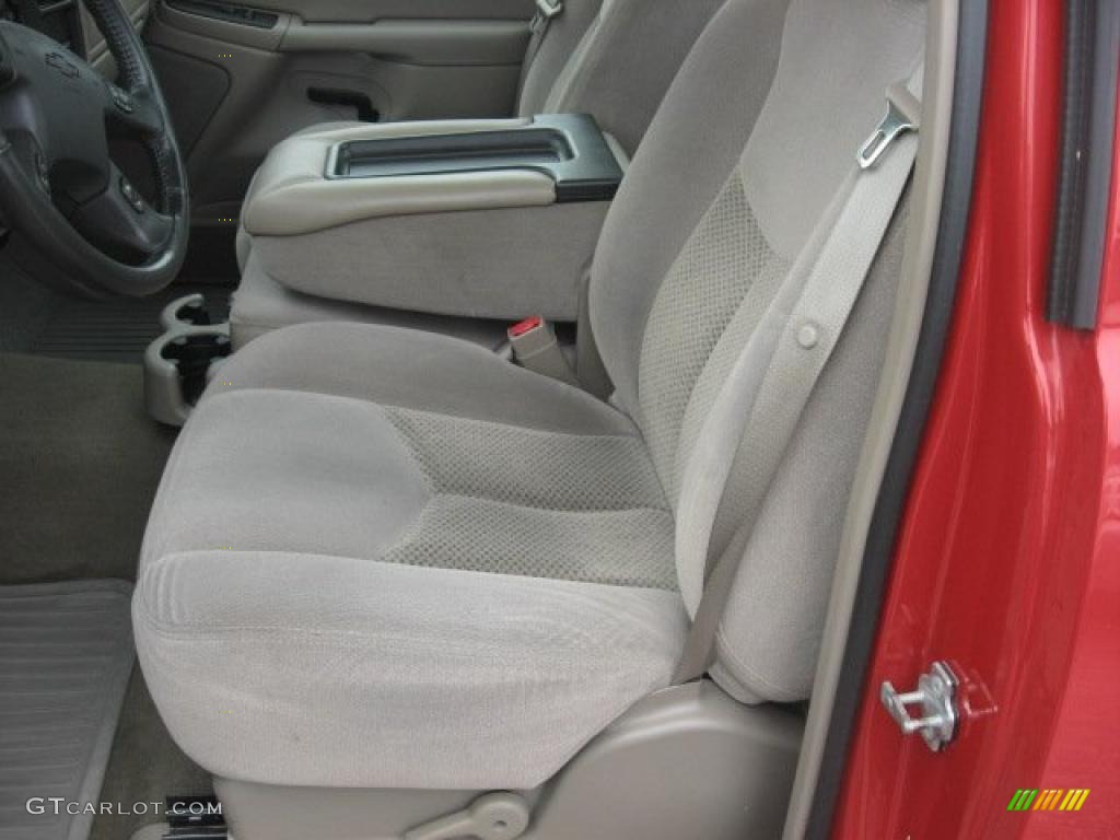 2004 Silverado 1500 LS Regular Cab - Victory Red / Tan photo #14