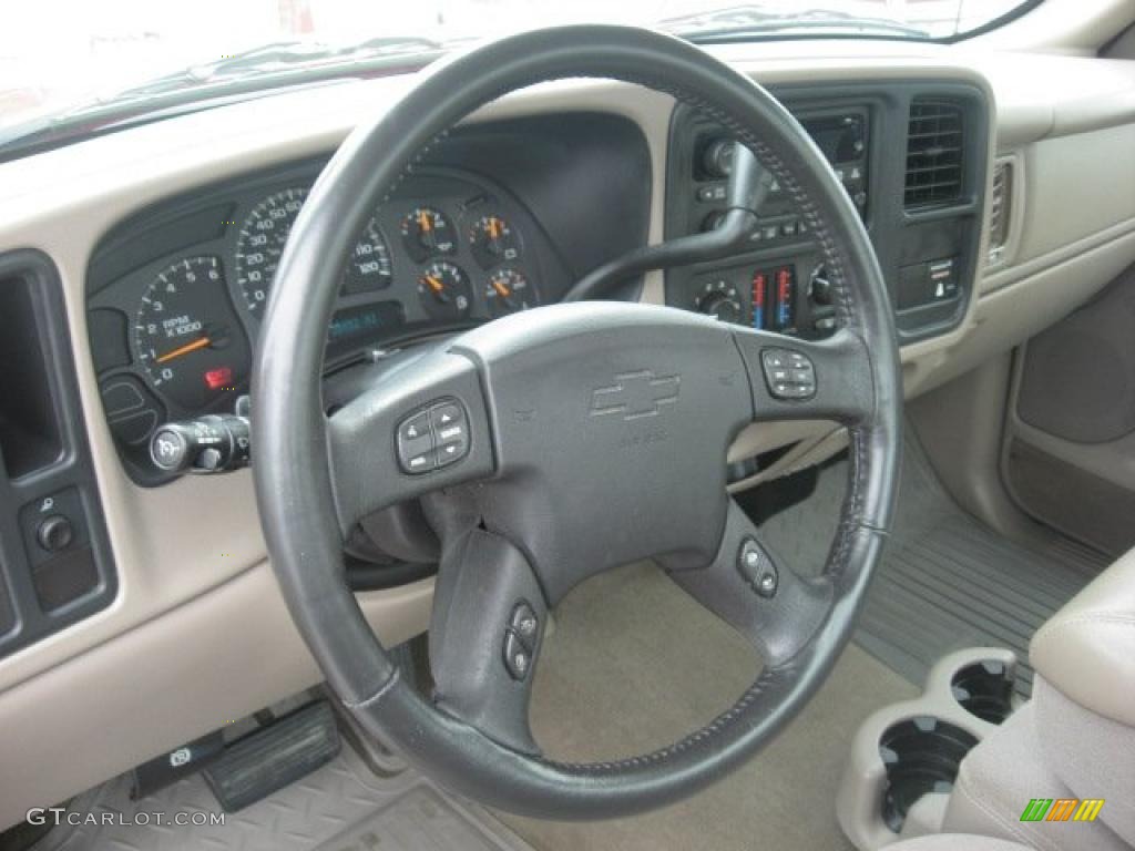 2004 Chevrolet Silverado 1500 LS Regular Cab Tan Steering Wheel Photo #45517360