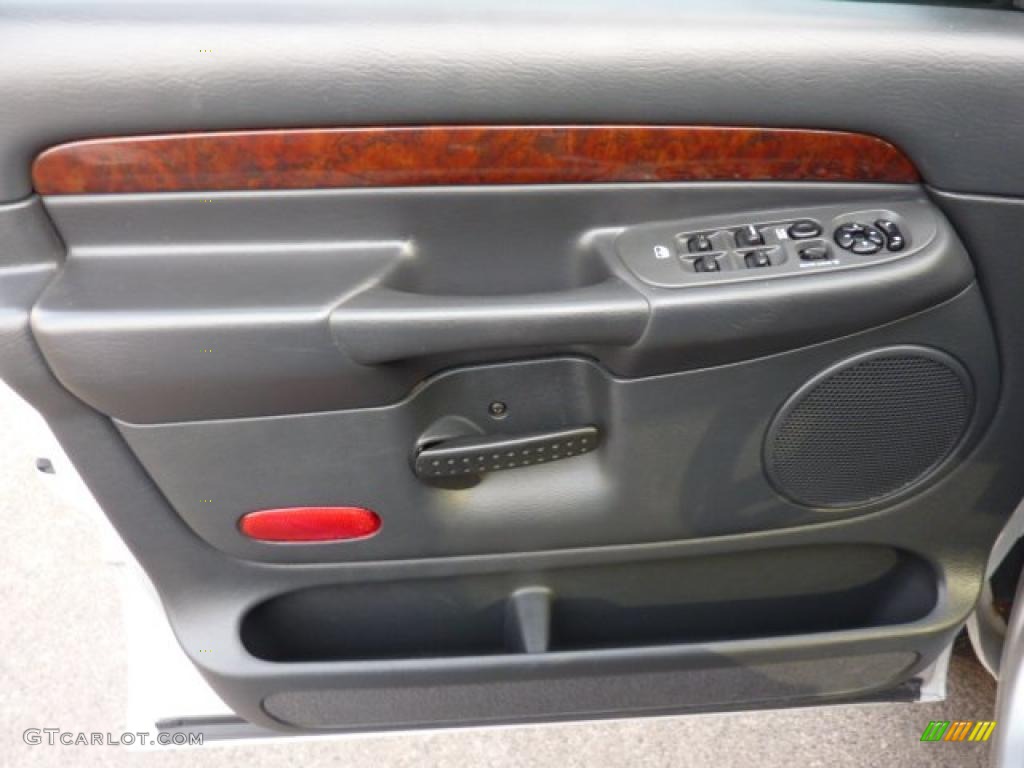 2003 Dodge Ram 1500 Laramie Quad Cab 4x4 Dark Slate Gray Door Panel Photo #45519852
