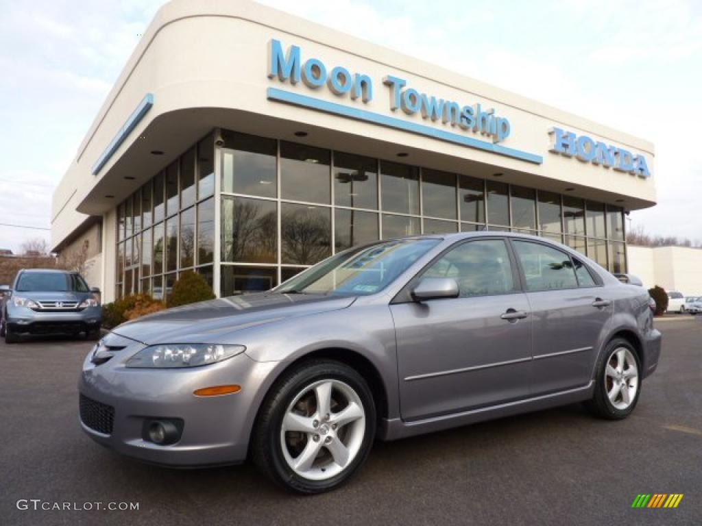 2006 MAZDA6 i Sport Hatchback - Tungsten Gray Metallic / Black photo #1