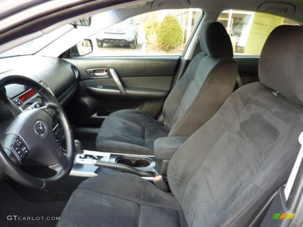 Black Interior 2006 Mazda MAZDA6 i Sport Hatchback Photo #45520272