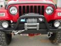 2004 Flame Red Jeep Wrangler Rubicon 4x4  photo #8
