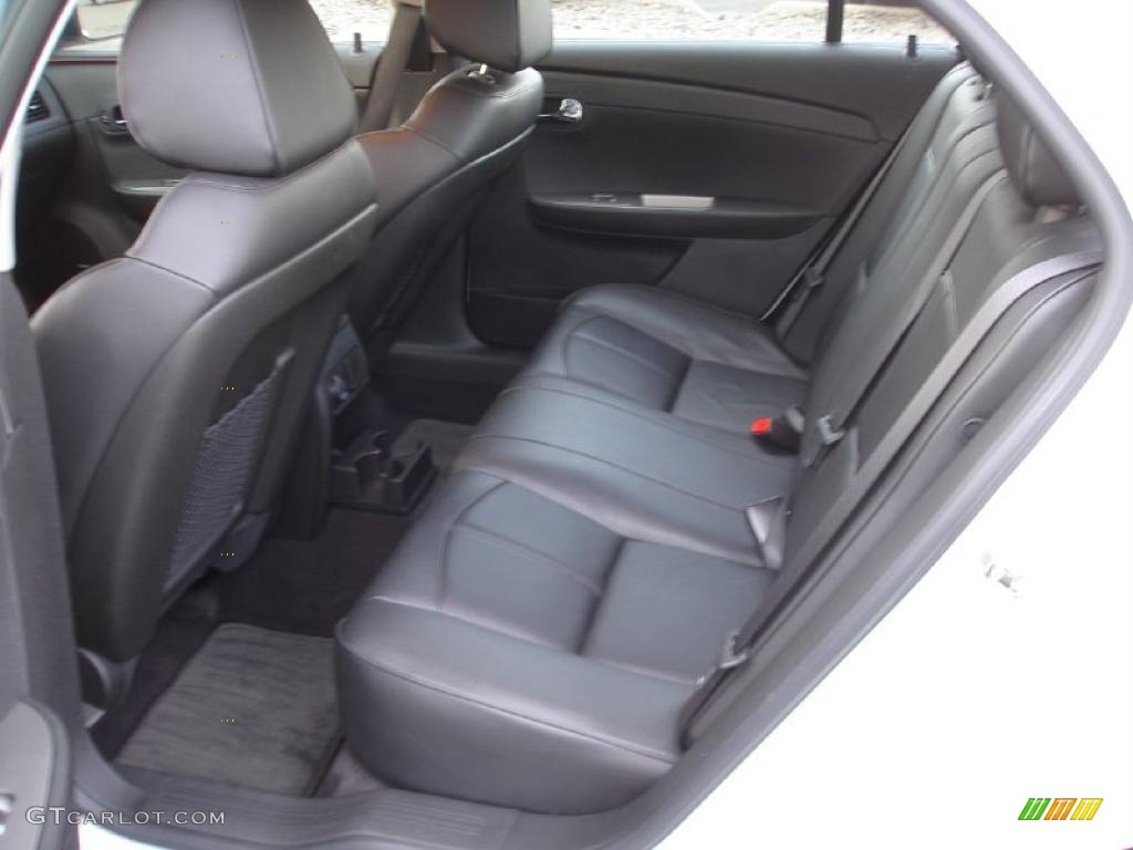 Ebony Interior 2010 Chevrolet Malibu LTZ Sedan Photo #45521420