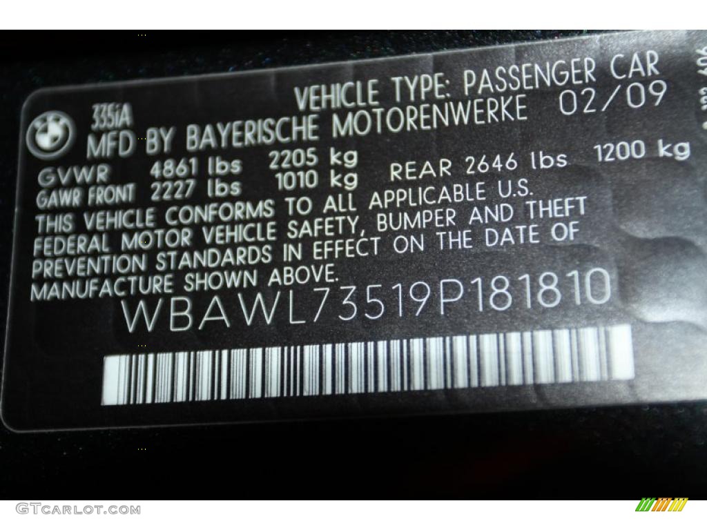 2009 3 Series 335i Convertible - Black Sapphire Metallic / Black Dakota Leather photo #8