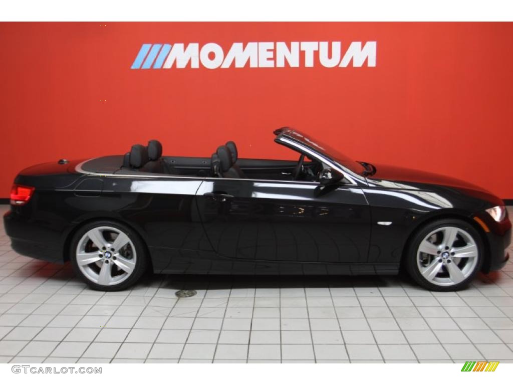 2009 3 Series 335i Convertible - Black Sapphire Metallic / Black Dakota Leather photo #20