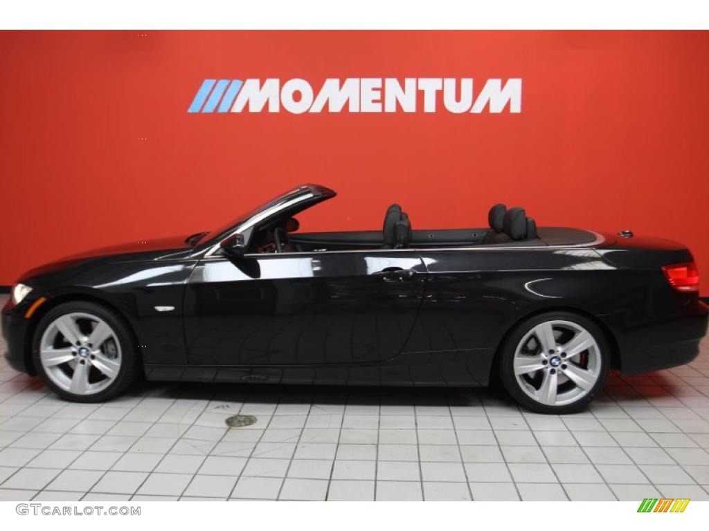 2009 3 Series 335i Convertible - Black Sapphire Metallic / Black Dakota Leather photo #21