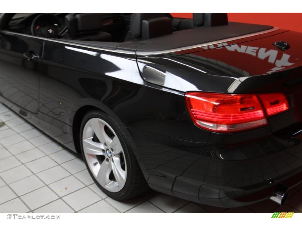 2009 3 Series 335i Convertible - Black Sapphire Metallic / Black Dakota Leather photo #23