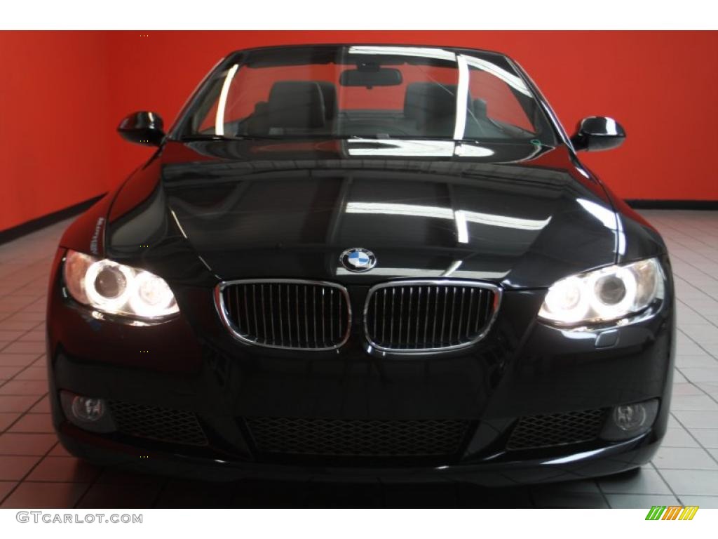 2009 3 Series 335i Convertible - Black Sapphire Metallic / Black Dakota Leather photo #26