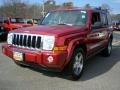 2010 Inferno Red Crystal Pearl Jeep Commander Sport 4x4  photo #1