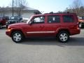 2010 Inferno Red Crystal Pearl Jeep Commander Sport 4x4  photo #7