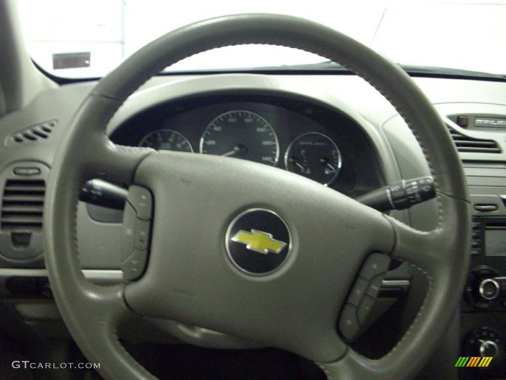 2006 Chevrolet Malibu LT Sedan Titanium Gray Steering Wheel Photo #45525860