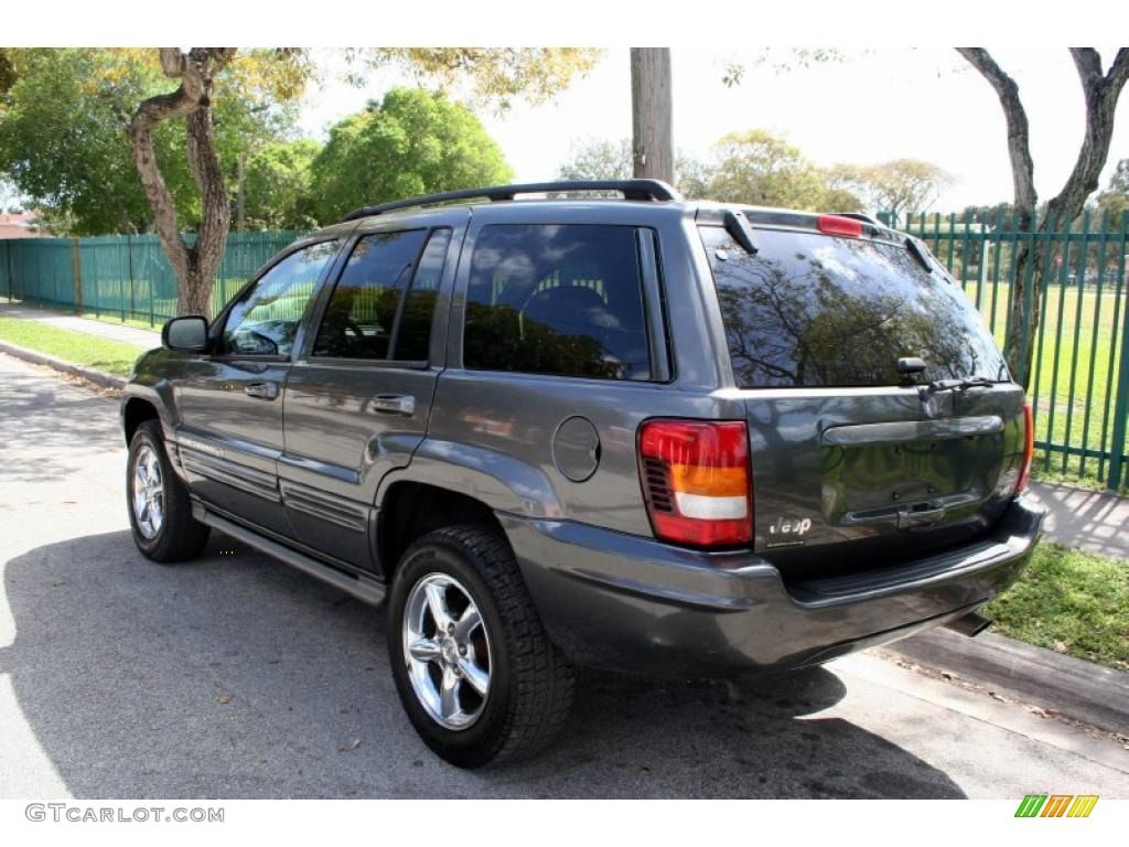 2002 Grand Cherokee Overland 4x4 - Graphite Metallic / Dark Slate Gray/Light Slate Gray photo #8