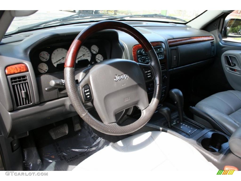 2002 Grand Cherokee Overland 4x4 - Graphite Metallic / Dark Slate Gray/Light Slate Gray photo #61