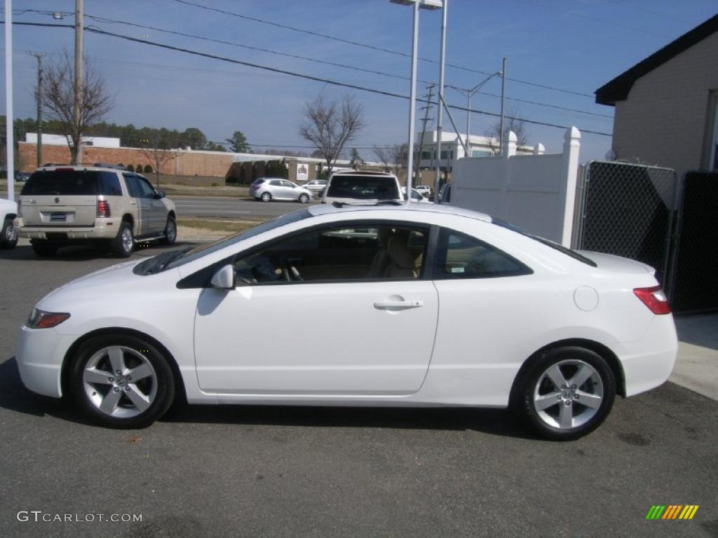 2006 Civic EX Coupe - Taffeta White / Ivory photo #2