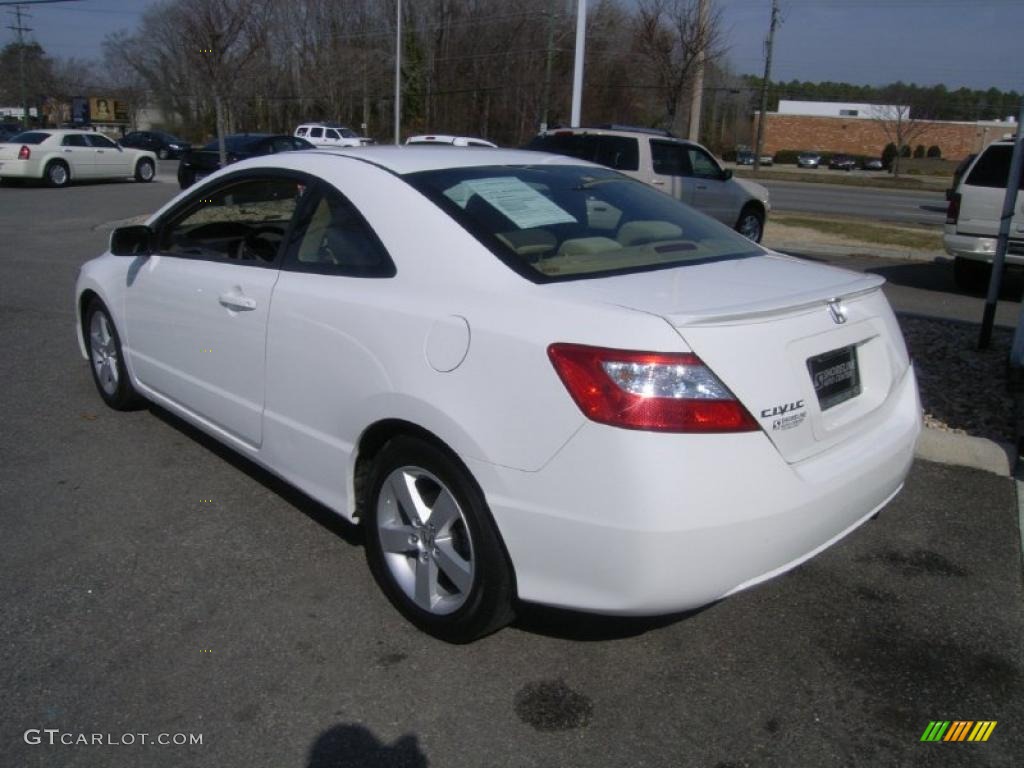 2006 Civic EX Coupe - Taffeta White / Ivory photo #3