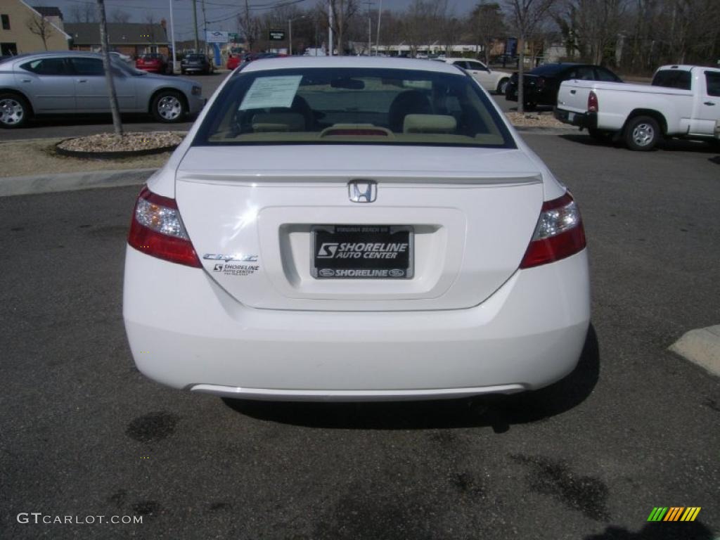 2006 Civic EX Coupe - Taffeta White / Ivory photo #4