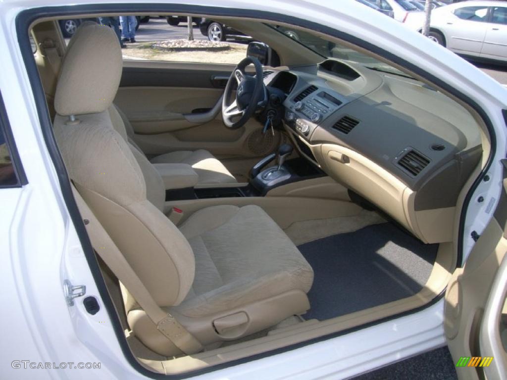 2006 Civic EX Coupe - Taffeta White / Ivory photo #12