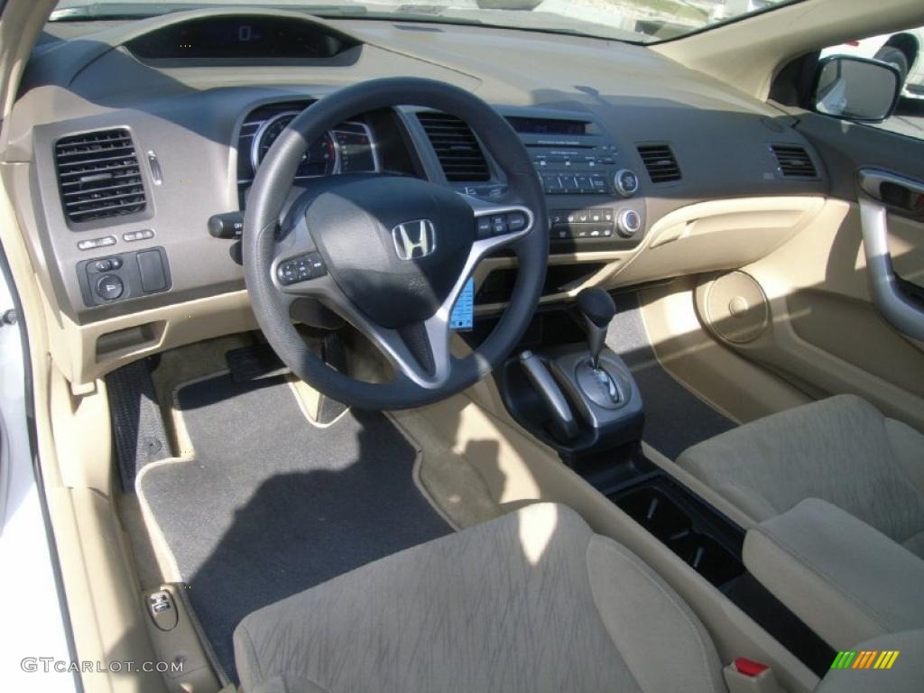 2006 Civic EX Coupe - Taffeta White / Ivory photo #16