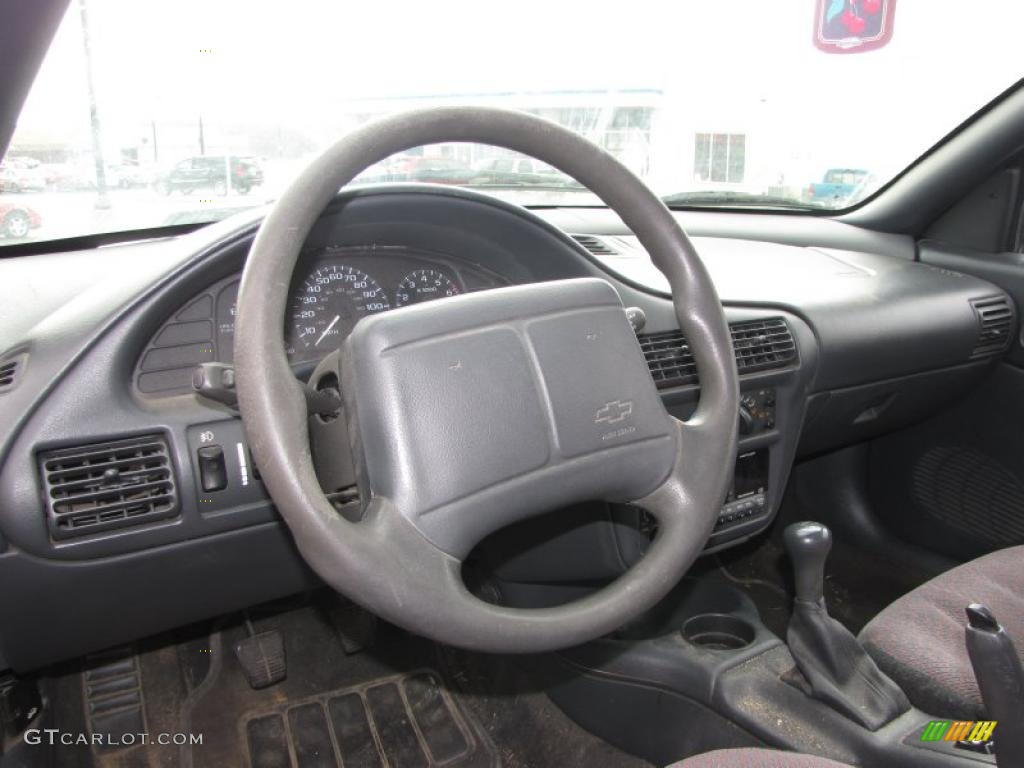 1999 Chevrolet Cavalier Z24 Coupe Graphite Steering Wheel Photo #45528852
