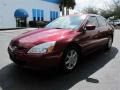 2003 Redondo Red Pearl Honda Accord EX V6 Sedan  photo #6