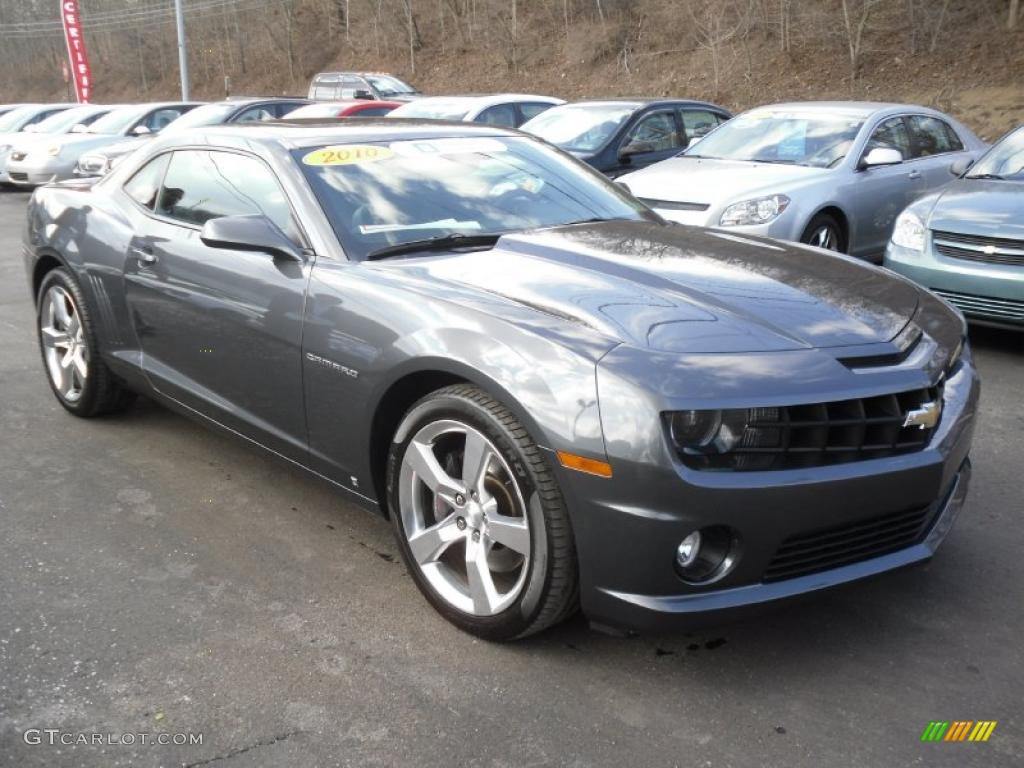 2010 Camaro SS/RS Coupe - Cyber Gray Metallic / Black photo #1