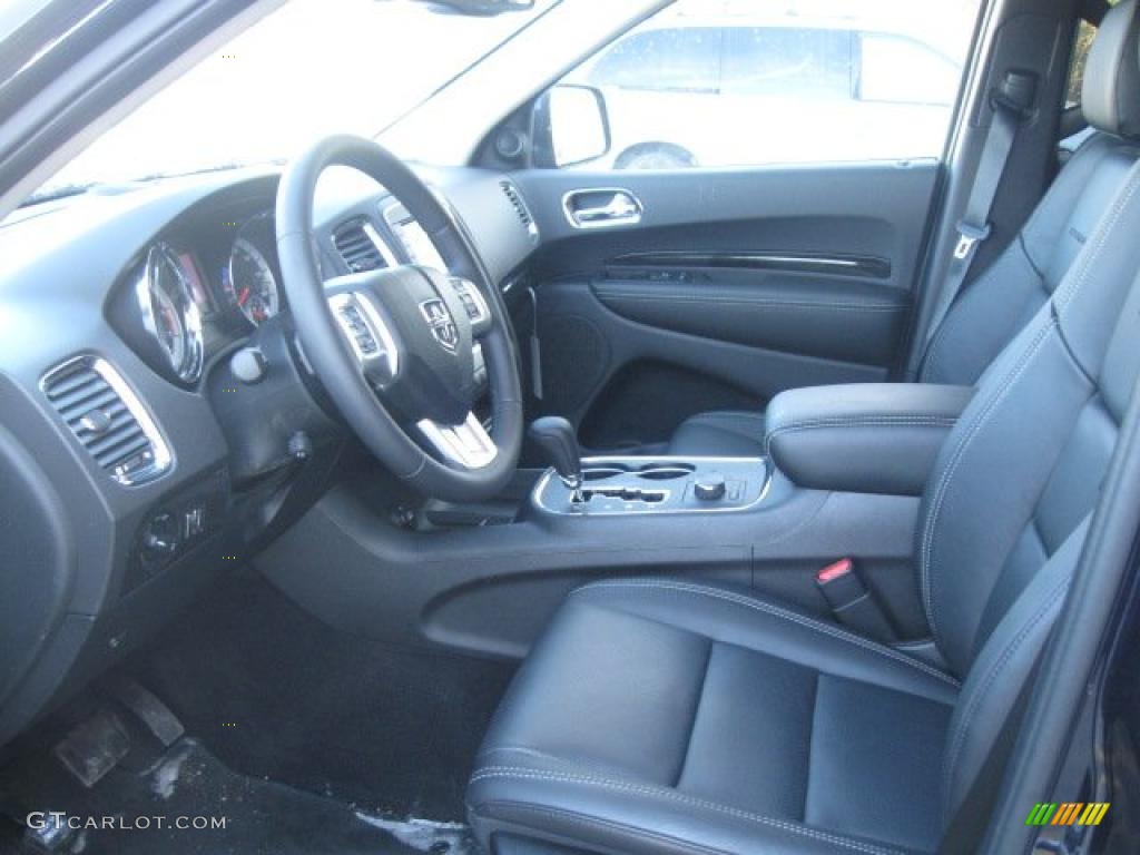 Black Interior 2011 Dodge Durango Citadel 4x4 Photo #45533013