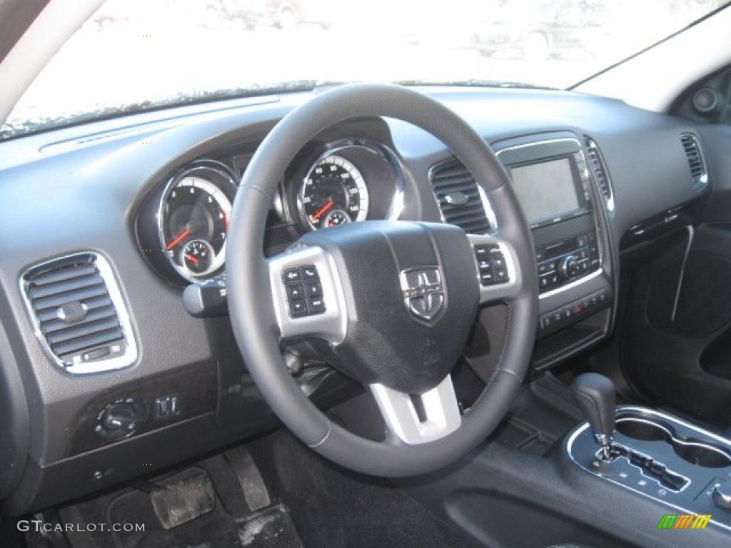 2011 Dodge Durango Citadel 4x4 Black Dashboard Photo #45533101