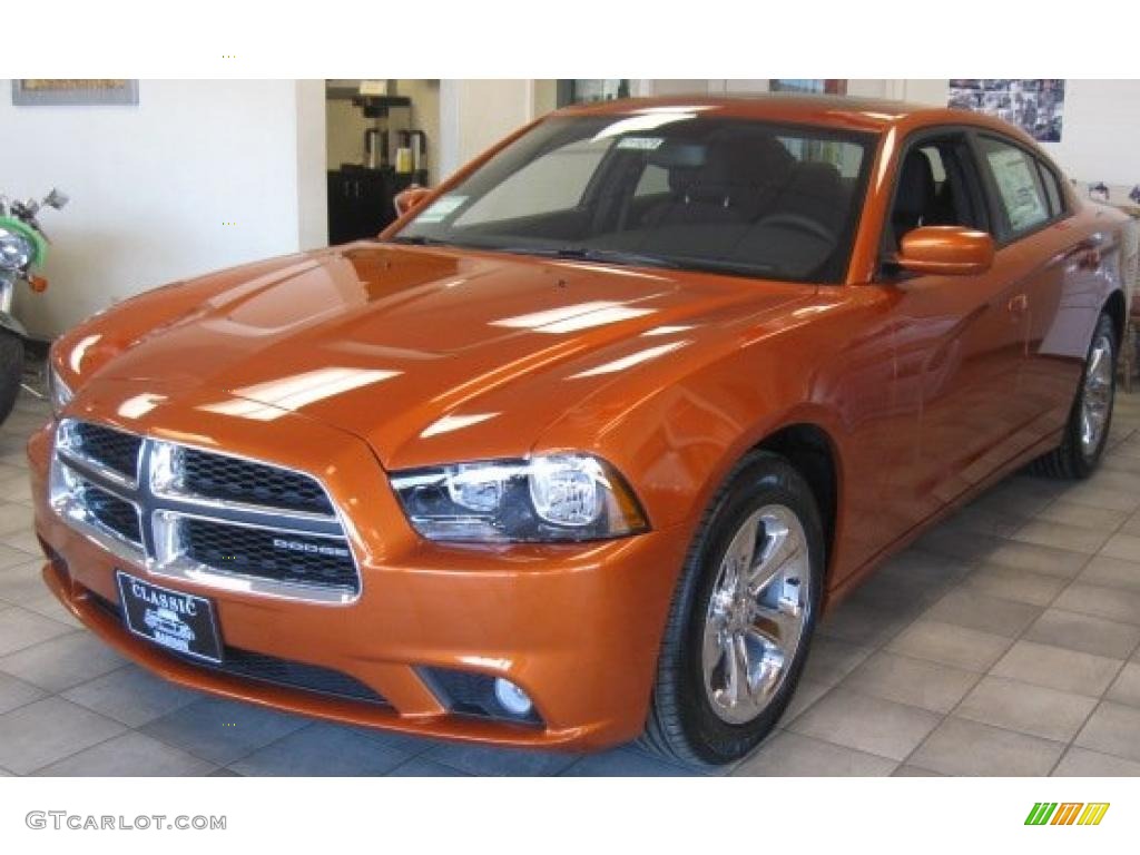 Toxic Orange Pearl 2011 Dodge Charger Rallye Exterior Photo #45533113