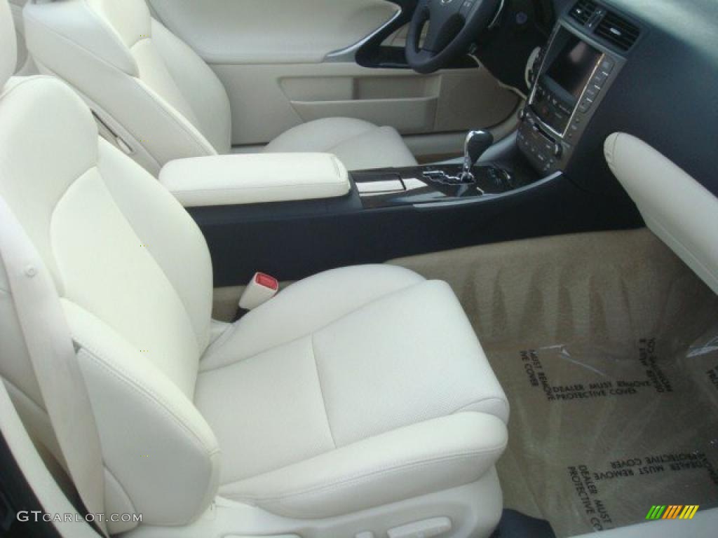 Ecru Beige Interior 2010 Lexus IS 350C Convertible Photo #45533205