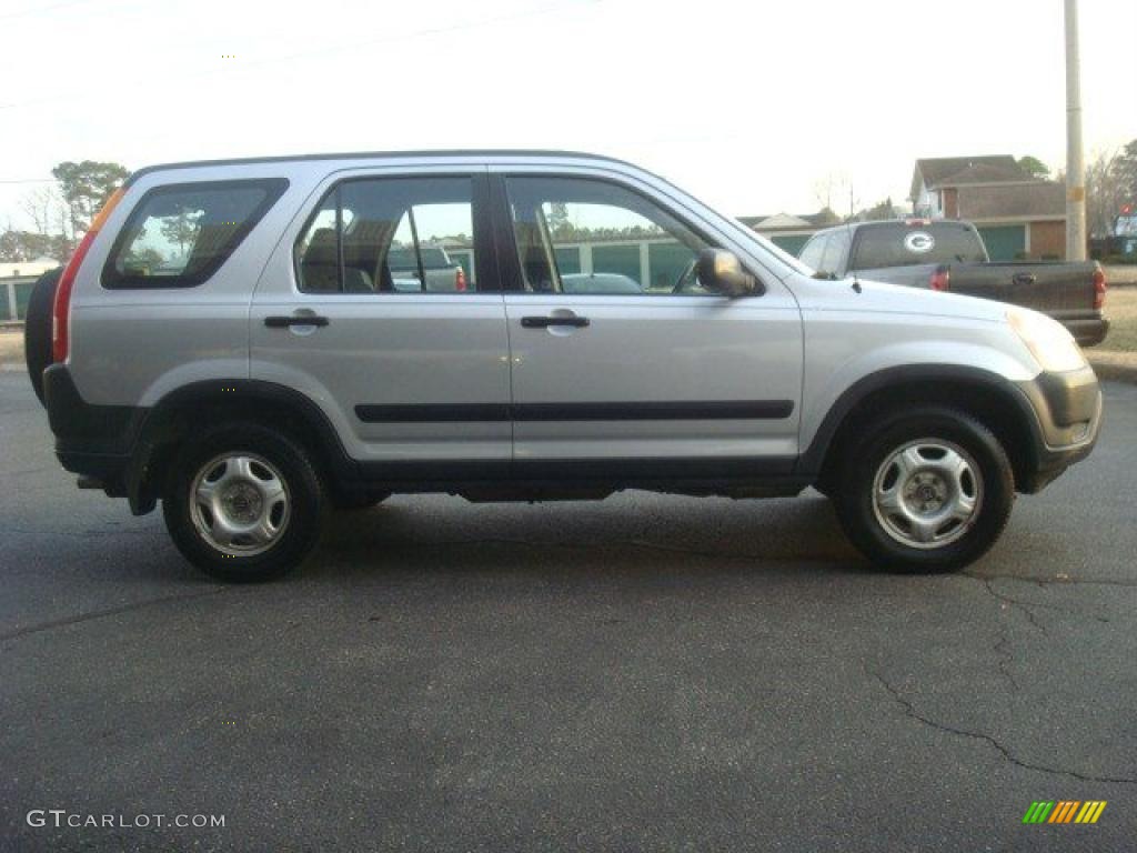 2002 CR-V LX - Satin Silver Metallic / Black photo #3