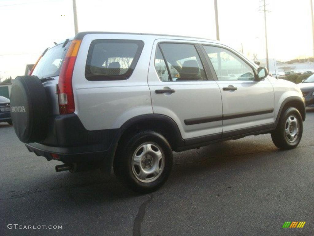 2002 CR-V LX - Satin Silver Metallic / Black photo #4