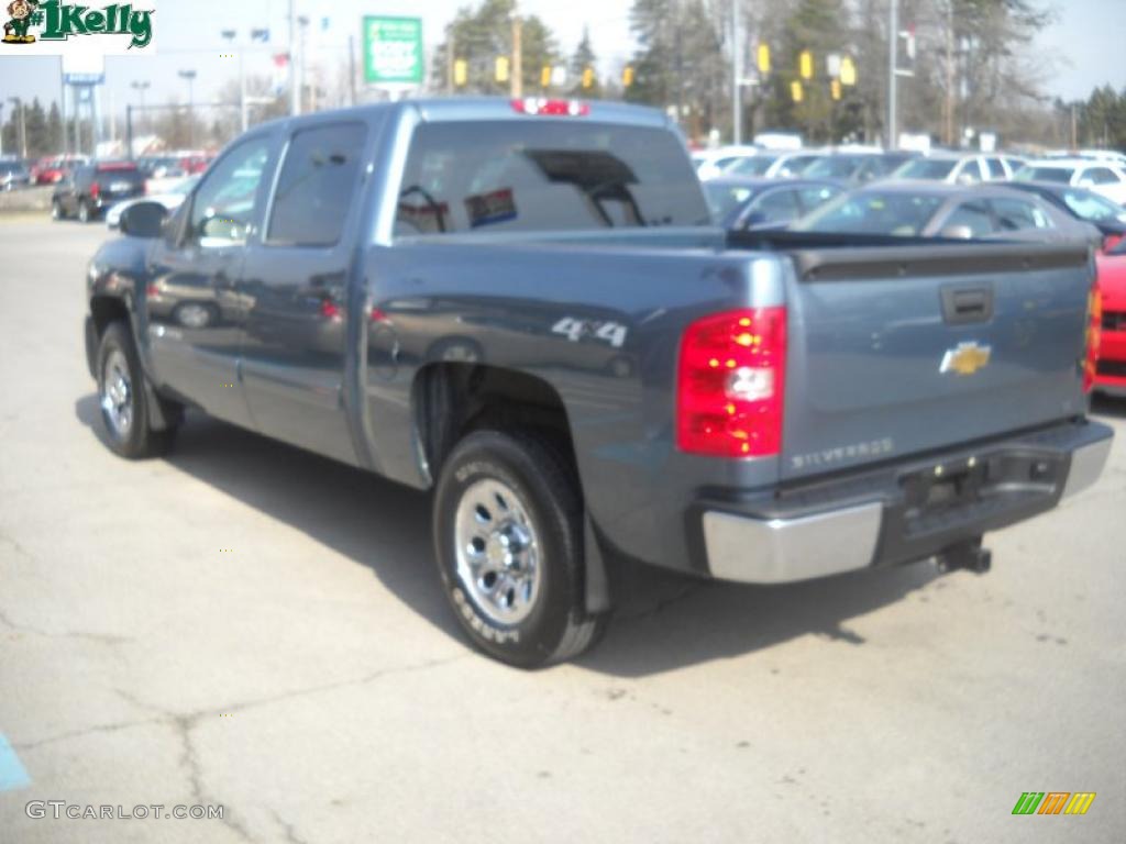 2009 Silverado 1500 LT Crew Cab 4x4 - Blue Granite Metallic / Dark Titanium photo #5