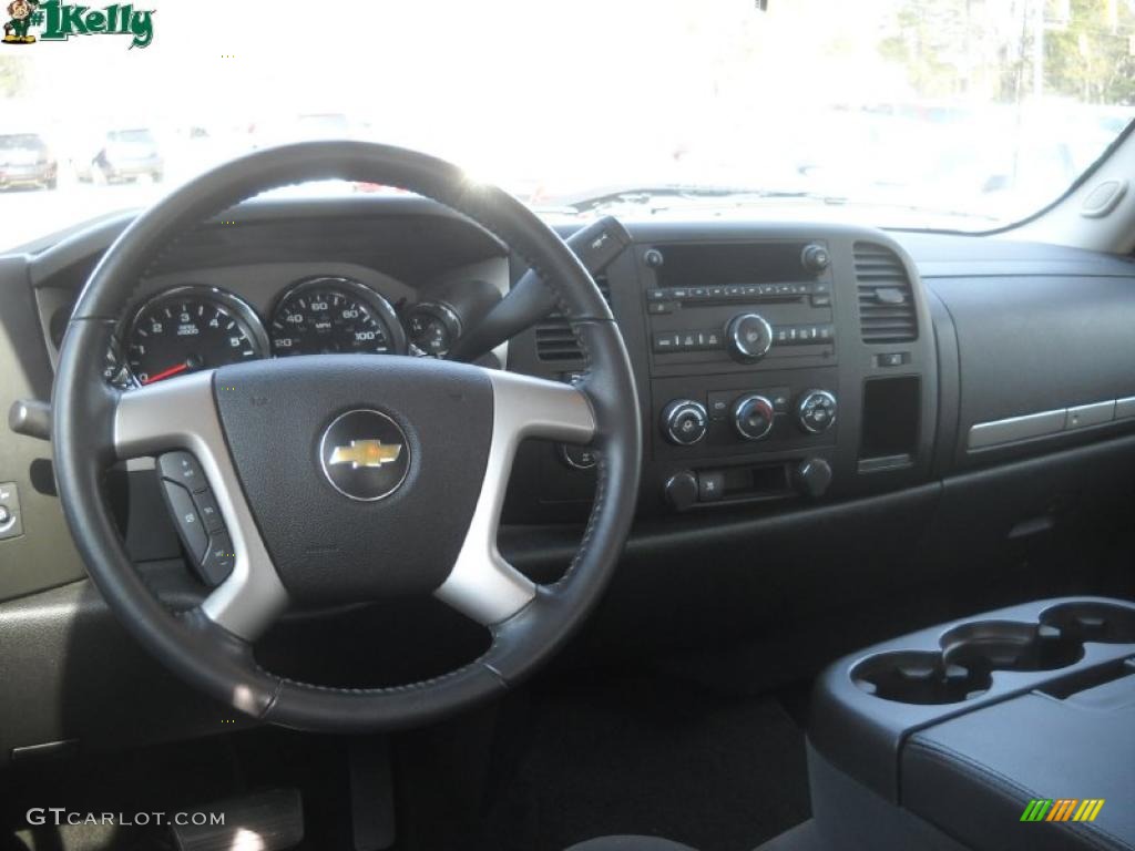 2009 Silverado 1500 LT Crew Cab 4x4 - Blue Granite Metallic / Dark Titanium photo #12