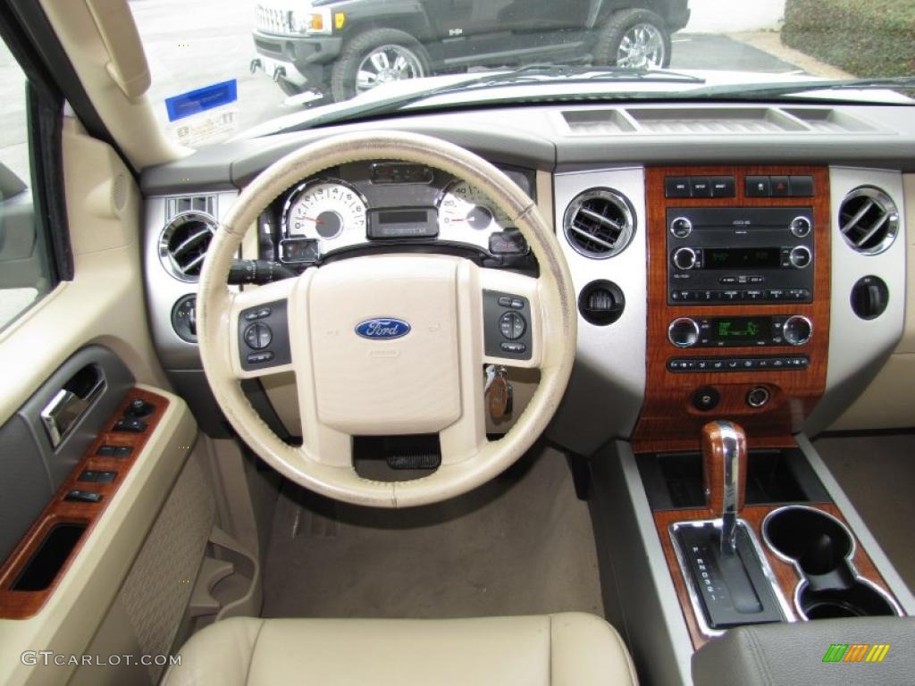 2008 Ford Expedition EL Eddie Bauer Camel Dashboard Photo #45533809