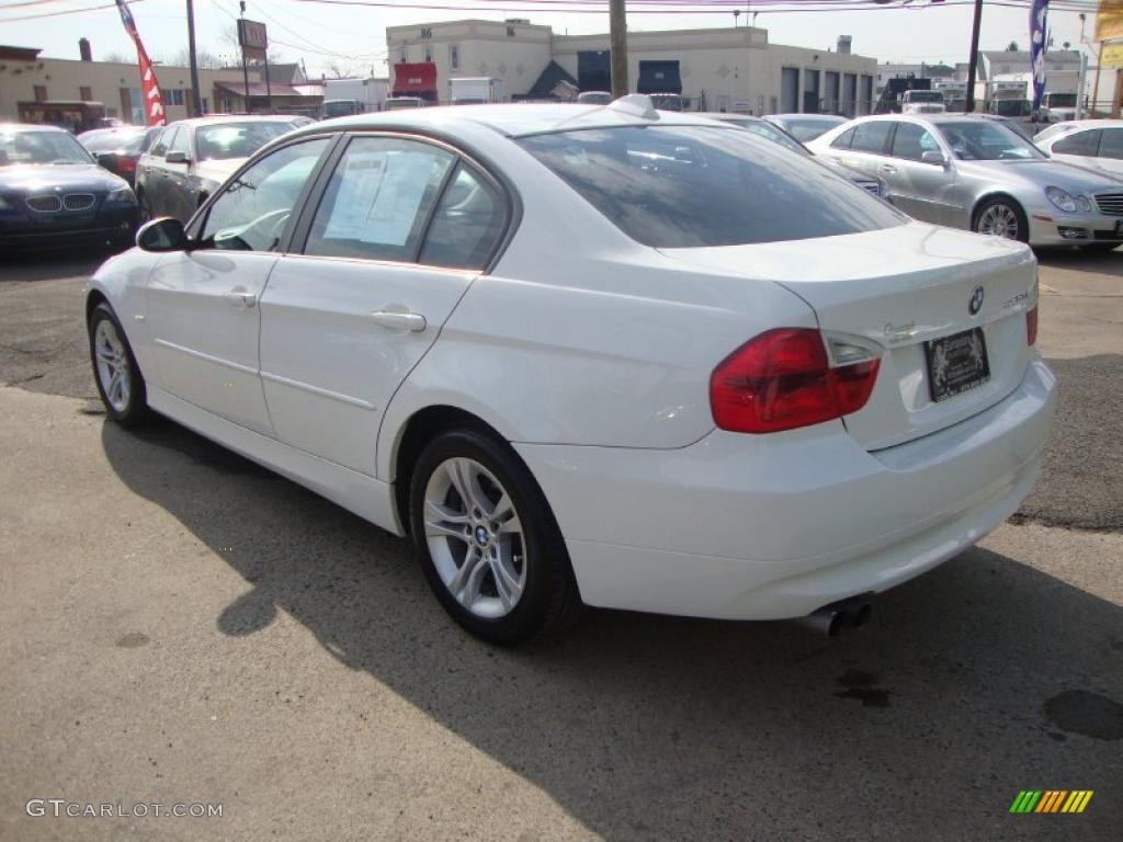 2008 3 Series 328xi Sedan - Alpine White / Black photo #3