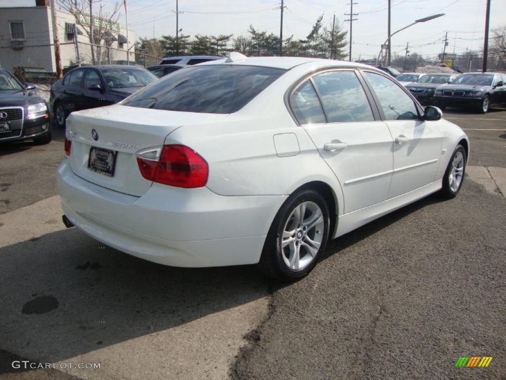 2008 3 Series 328xi Sedan - Alpine White / Black photo #4