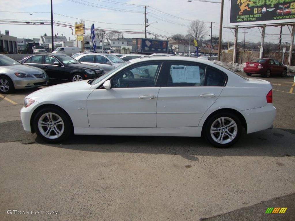2008 3 Series 328xi Sedan - Alpine White / Black photo #12