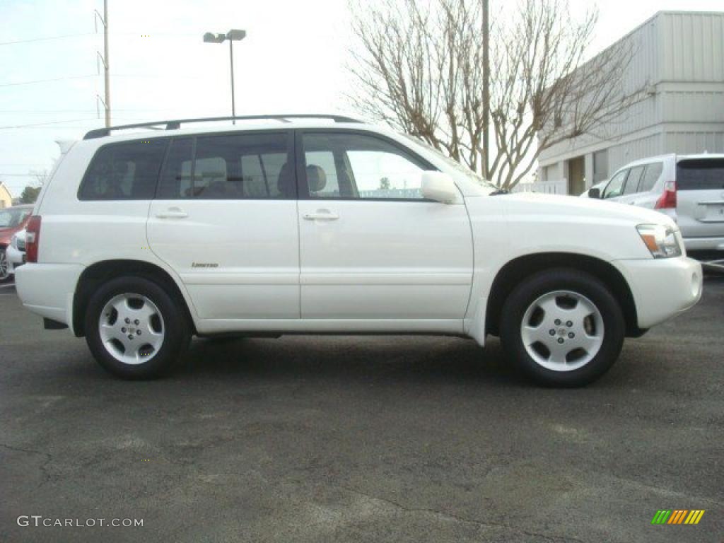 2007 Highlander Limited 4WD - Super White / Ivory Beige photo #2