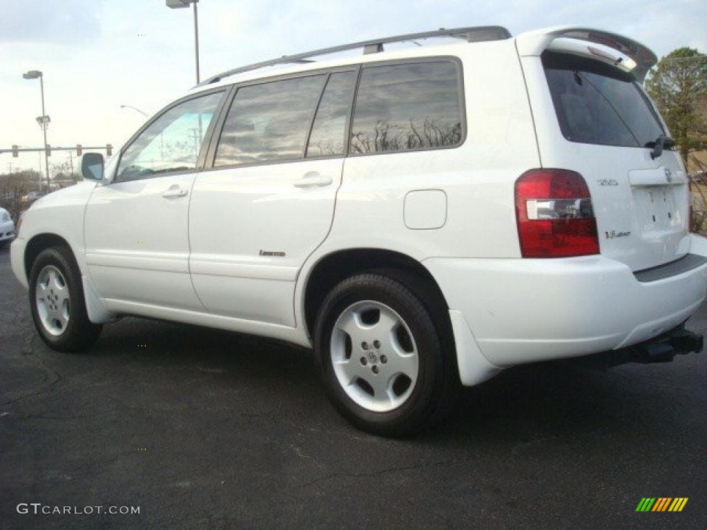 2007 Highlander Limited 4WD - Super White / Ivory Beige photo #4